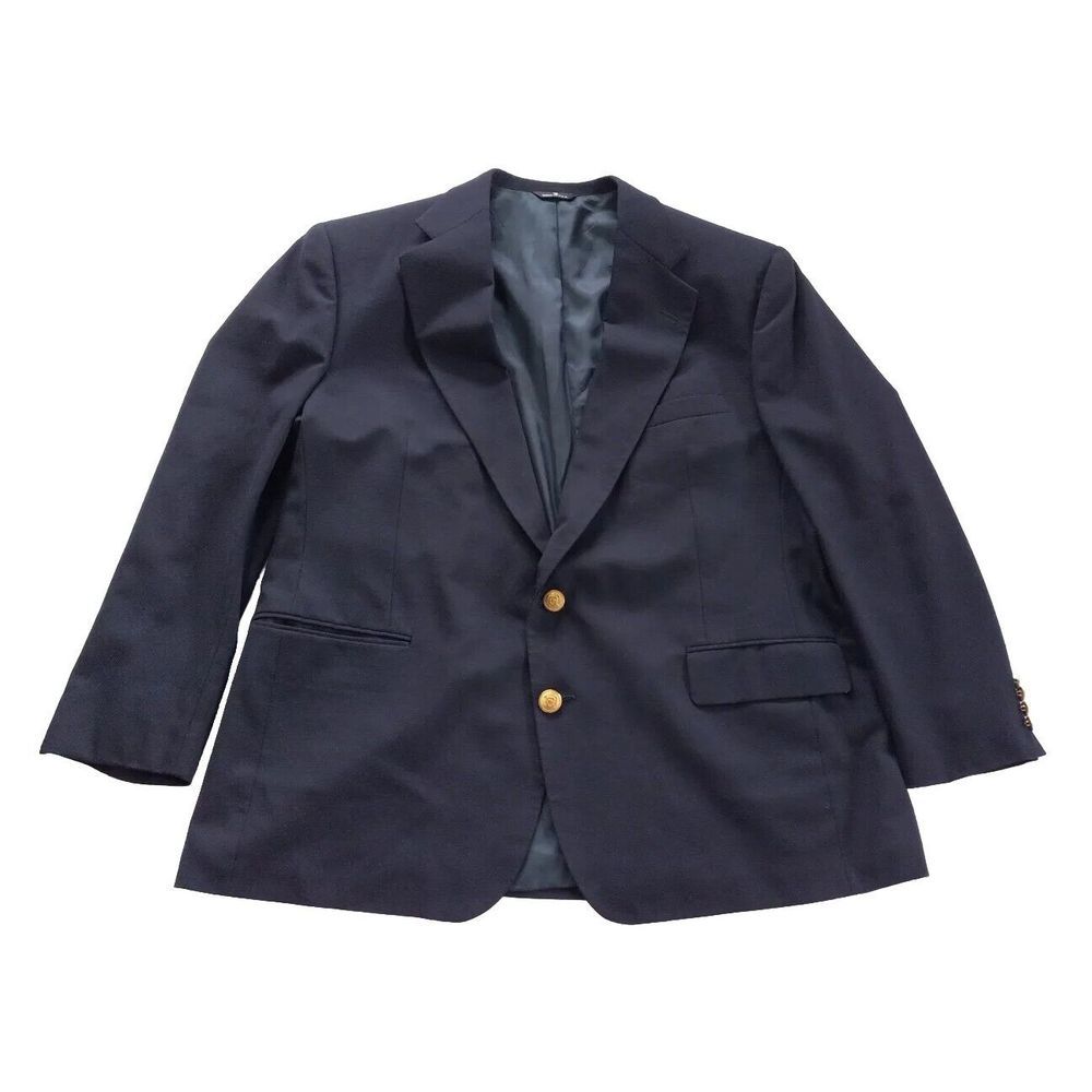 Polo University Club Ralph Lauren Men's‎ Chest 34in Coat Golden Buttons Wool USA